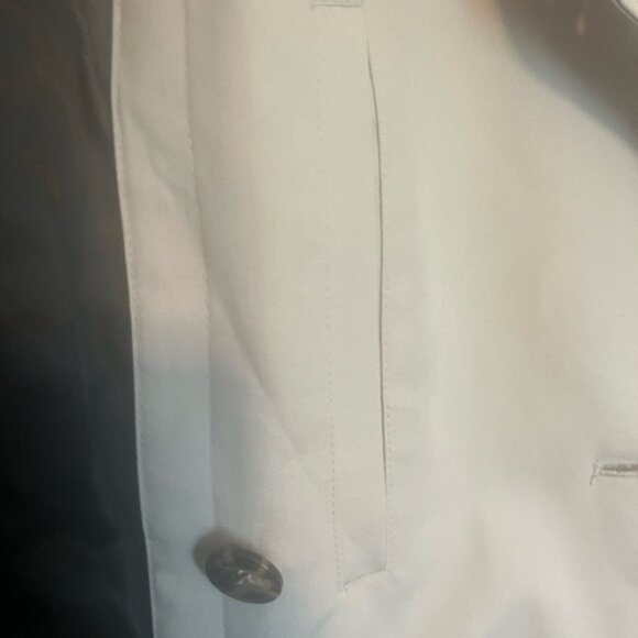 London Fog trench coat double breasted zip quilted lining plaid interior 46 LONG - Picture 9 of 14